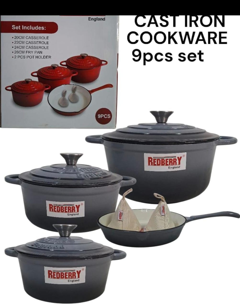 Cast iron cookware