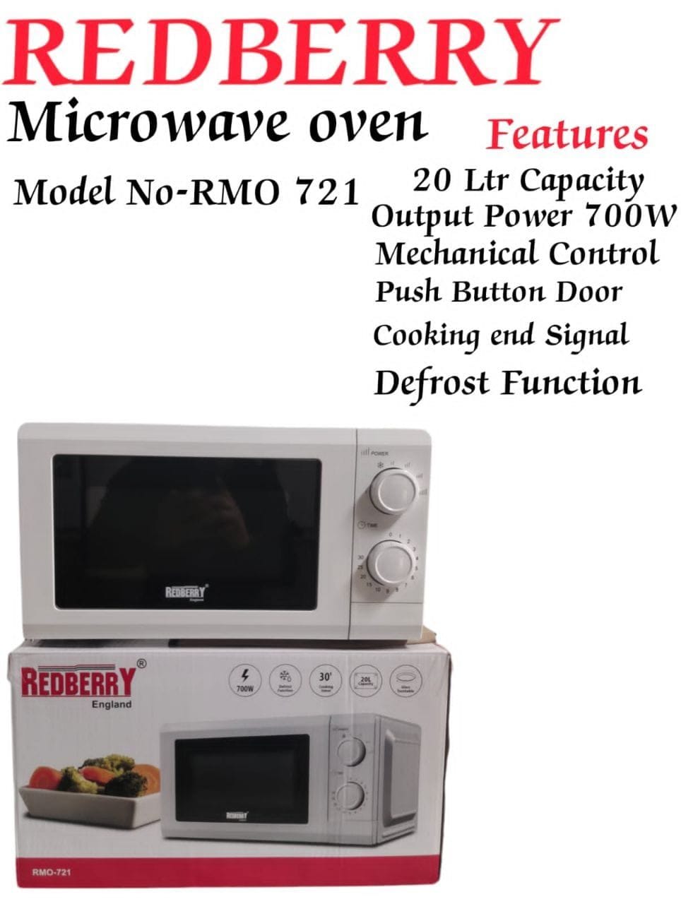 Redberry Microwave oven 20 litre