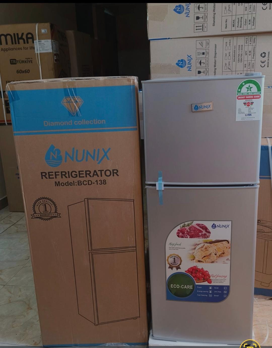 Nunix 138L Refrigerator (Model: BCD-138)