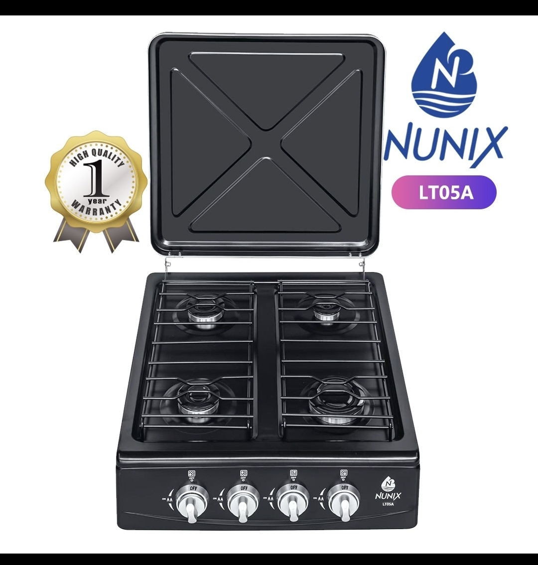 4 gas buner table top