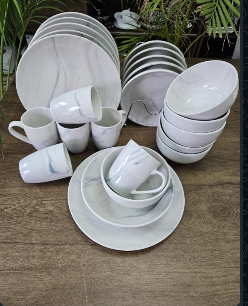 Dinnerset 24 pcs Ceramic Floral