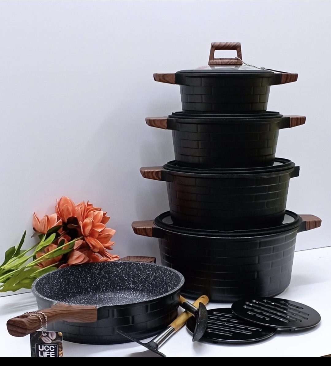 UCC Life 10-Piece Premium Granite Cookware Set