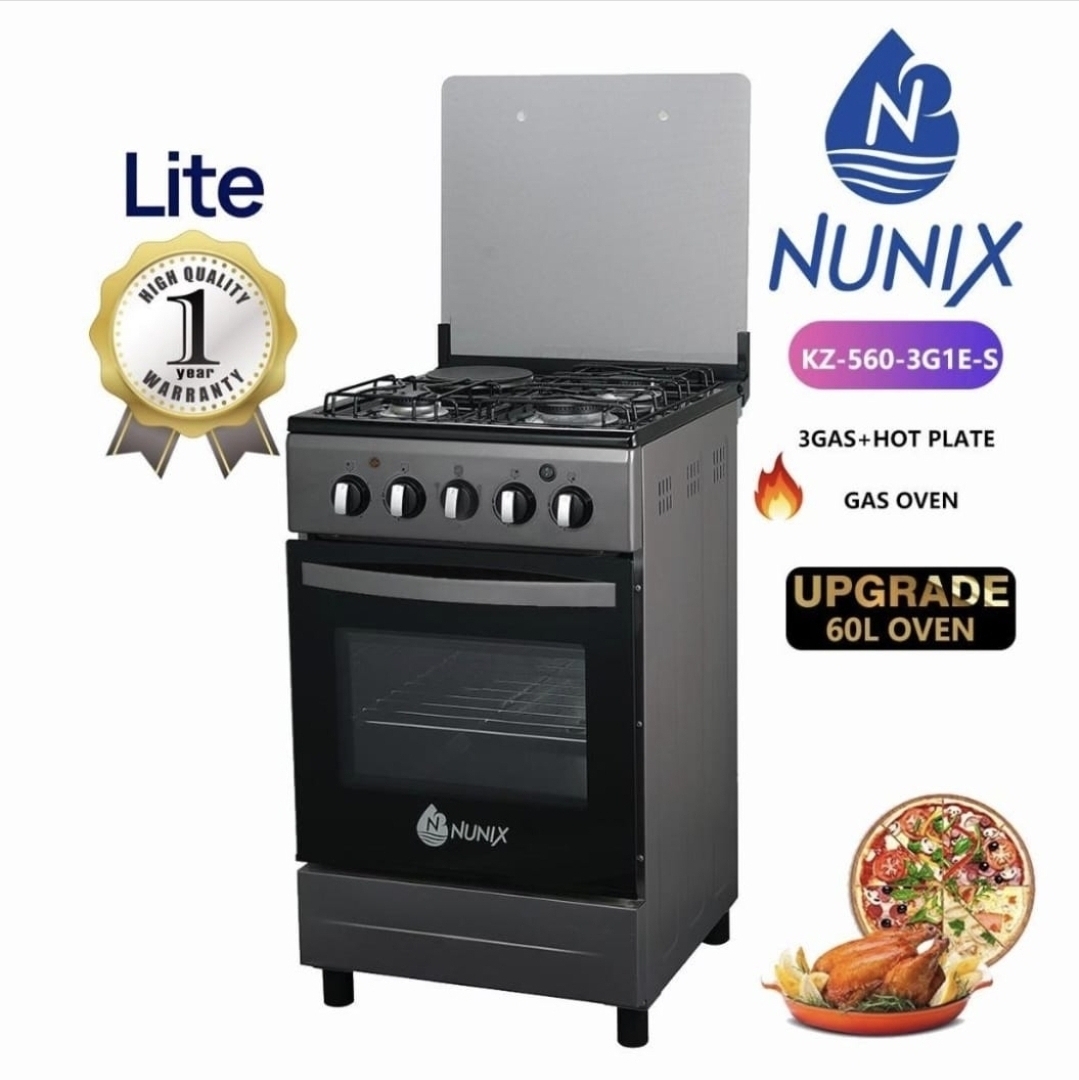 Nunix lite standing jiko 50 by 55 3 gas 1 electric