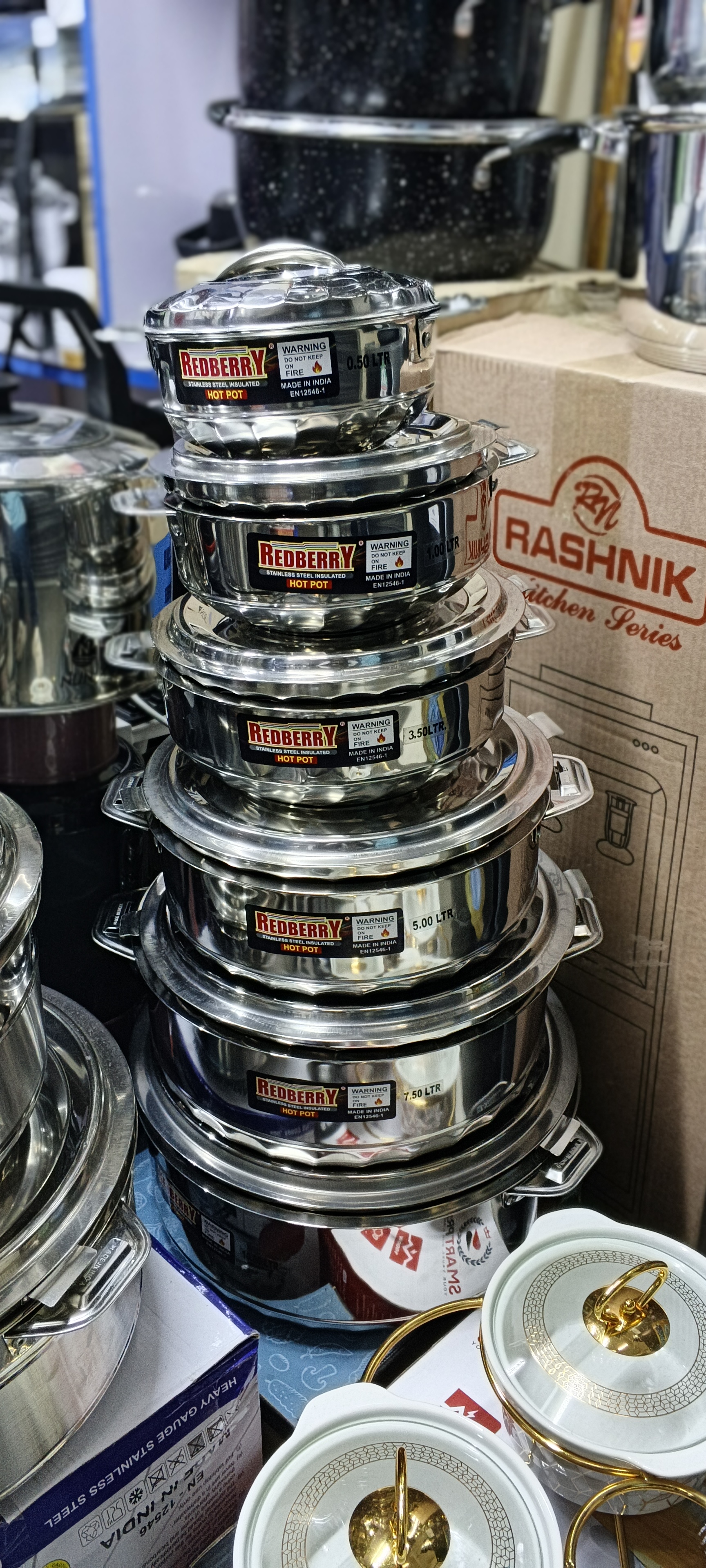 Redberry 6 stainless hotpots