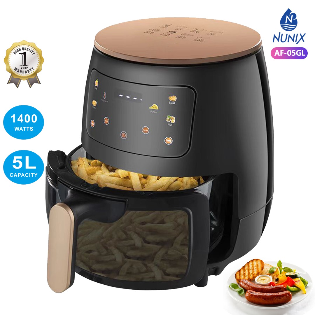 Nunix 5 litre Air fryer glass