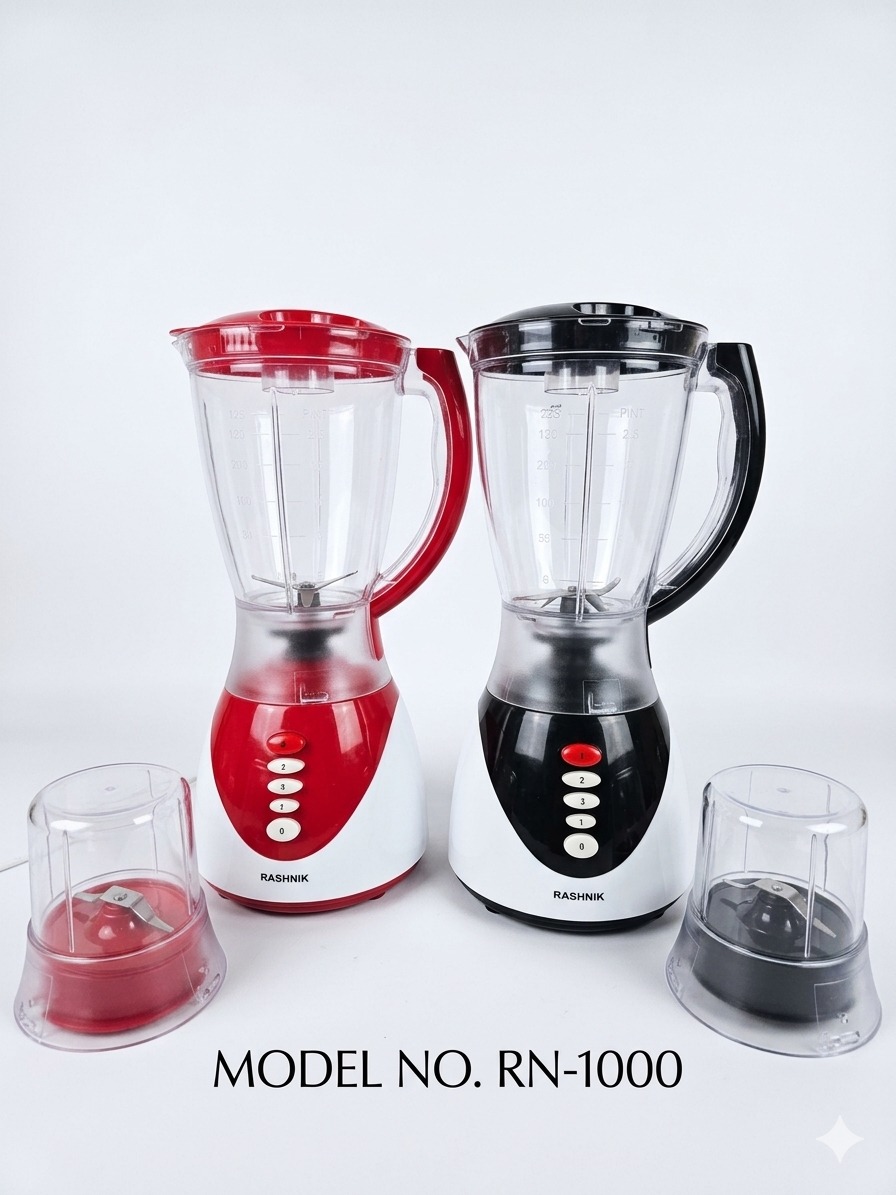 Blender 2 in 1 glass jar 500watz