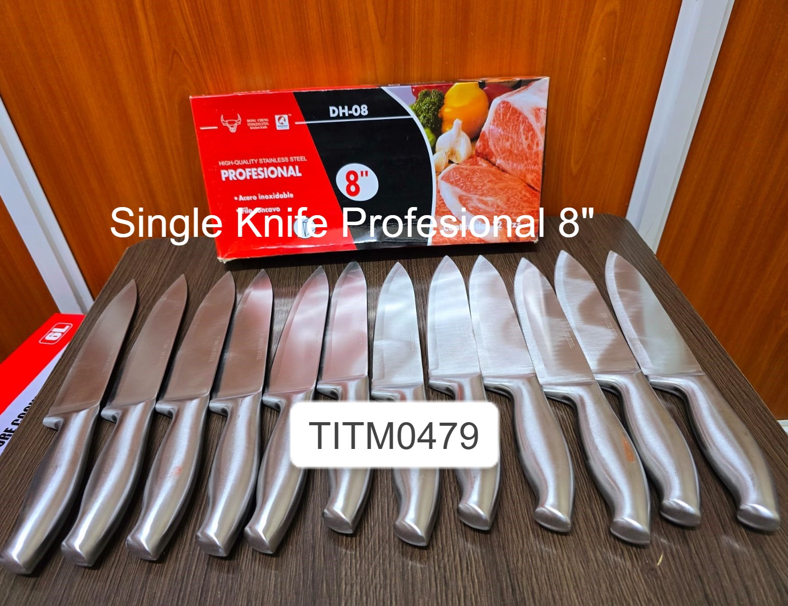 Stainless Steel Heavy Knifes 8" @250 each